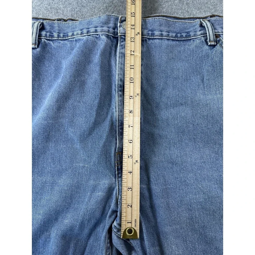 Levi's 550 Jeans Mens 50x30 Blue Relaxed Tapered Fit Light Wash Denim Casual